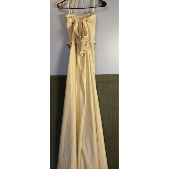 Allure Bridals Bridesmade Dress-Sand- NWT-Strapless-Size 14 - Picture 6 of 9